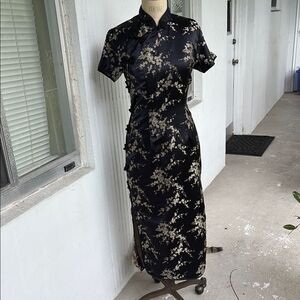 Vintage Asian silk dress